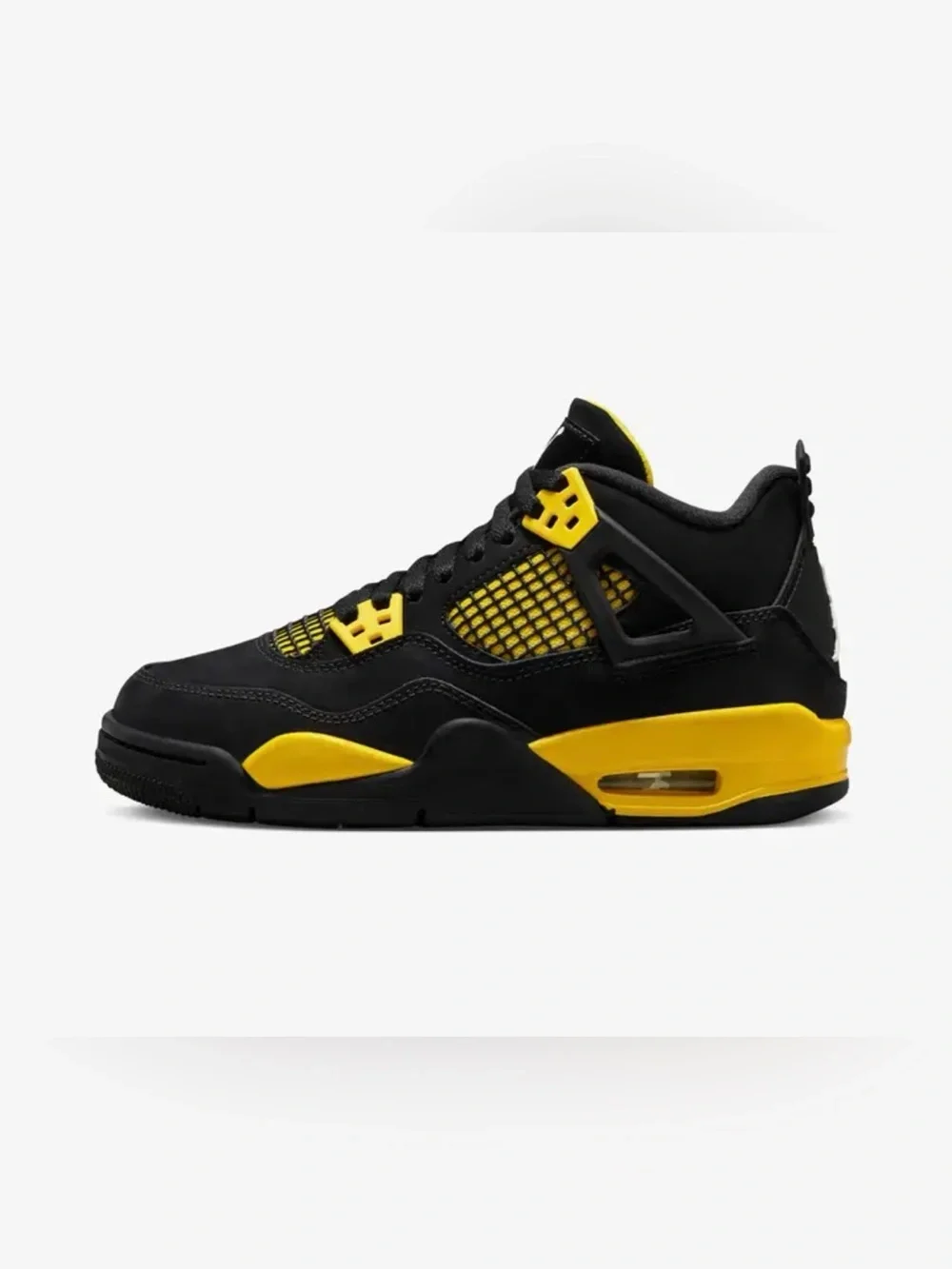 Jordan Men's Black and Yellow Sneakers